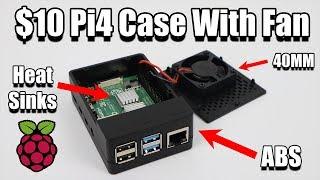 iUniker $10 Pi4 Case With Fan & Heatsinks