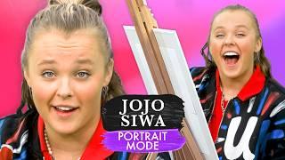 JoJo Siwa Paints A Self-Portrait While Answering Questions About Her Career | Portrait Mode
