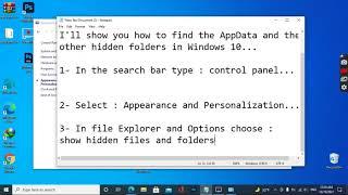 How to find appData folder in Windows 10