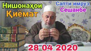 ХОЧИ МИРЗО 28 04 2020 НИШОНАХОИ КИЁМАТ САПТИ НАВ ИМРУЗ СЕШАНБЕ ️