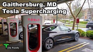 Gaithersburg Maryland Tesla Supercharging