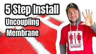 NEVER Schluter Ditra! 5 step uncoupling membrane Install. GURU G-Flex. Vlog 007