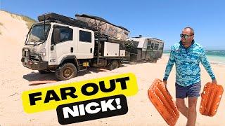 ABOUT TO LOSE $$ - LOW COST BEACHFRONT CAMP - TRUCK BOGGED WITH CARAVAN