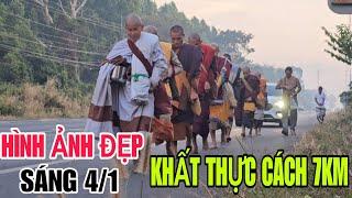 Sáng 4/1 THẦY MINH TUỆ Bộ hành 7 km để deo duyên cho người Thái