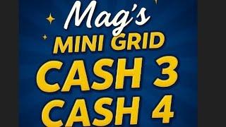 Estrategia de lotería Mini Grid 6/24/25 Cash 3 Cash 4 para ganar en cualquier sorteo estatal