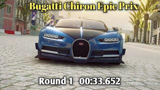 Asphalt 9 - Epic Prix  Golden Max Bugatti Chiron Round 1 - 00:33.652