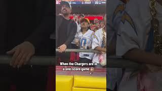 The viral Chargers fan was locked in  (via @NFL/TT)