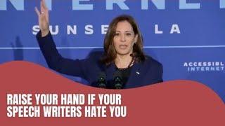 Kamala Harris Says 'What Can Be, Unburdened By What Has Been' approximately a thousand times