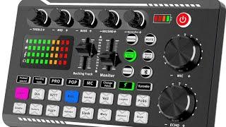 Facmogu F998 Live Sound Card Audio Mixer