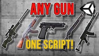 How to make ALL kinds of GUNS with just ONE script! (Unity3d tutorial)