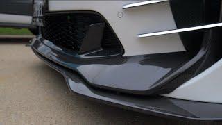 Custom Kia Stinger ADRO Carbon Fiber FRONT LIP Installation Project