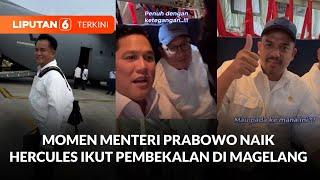 Menteri Prabowo Mulai Erick Thohir Hingga Sri Mulyani Bagikan Momen Naik Pesawat Hercules