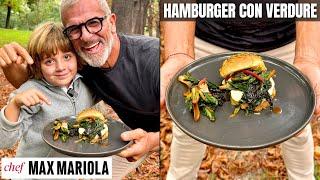 Panino con Hamburger e Verdure - Ricetta di Chef Max Mariola e Mariuccio ️