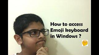 How to access Emoji Keyboard in Windows | Saurav's Channel