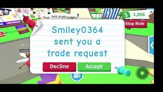 Trading Neon T-Rex, Adopt Me (Roblox) GIVEAWAY!!!!