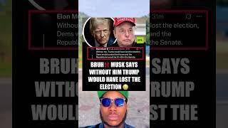Elon Musk DROPS BOMBSHELL: 'Without Me, Trump Would Have LOST the Election!'  #shorts #elonmusk