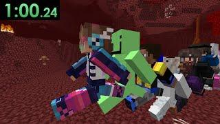 Beating Minecraft, but Every Minute the Player Changes