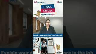 Truck Driver Interview Questions & Answers in English | Explain your driving experience in the job.