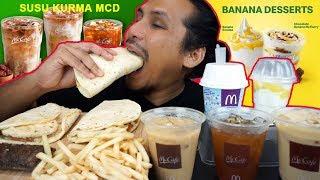 MCDONALDS pun nak buat SUSU KURMA juga (mukbang malaysia) FISH FOLDOVER MCD