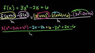 Difference Quotient - Quadratic Function