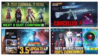 BGMI NEW UPDATE  FREE UPGRADE GUN SKIN | BGMI NEXT MYTHIC FORGE | BGMI GLACIER M416 CANCELLED 