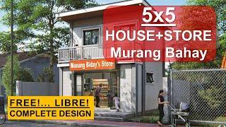 TINDAHAN HOUSE | 50 SQ. M. | 2-STOREY | Bahay Pilipino