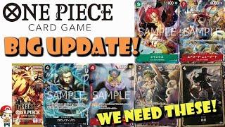 Stunning New Alt Arts & Cards We NEEDED to Come Back! Big PRB-02 Update! (One Piece TCG News)