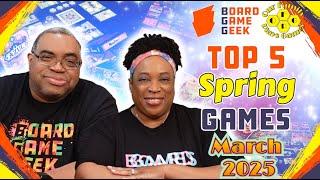 Top 5 Games for March 2025 - Top 5's w/ Our Family Plays Games