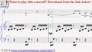 Gounod's Ave Maria piano and vocal sheet music - Video Score