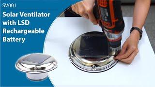 Solar Ventilator with LSD Rechargeable Battery - SV001