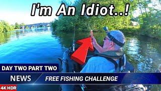 Free River Thames Fishing Parking Bellyboat CHALLENGE D2 PT2 Chertsey #barbel #carp #4K