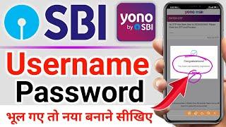 Sbi net banking username and password forgot | How to reset sbi net banking username and password