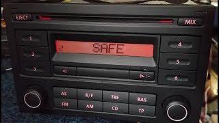 RCD 200  VWZ1Z5 BLAUPUNKT, radio code. How to unlock the radio code.