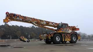 The XCMG XCR70_E, Rough Terrain Crane, Got its New Tiger Outfit!