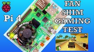 Raspberry Pi 4 FAN SHIM Pimoroni gaming test PSP GTA PPSSPP