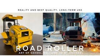 How to make mini road roller @ARTofSAHEEL#roadroller #homemadetoys