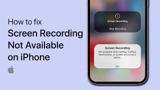 How To Fix “Screen Recording Not Available” Problem on iPhone