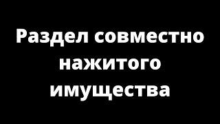 РАЗДЕЛ СОВМЕСТНО НАЖИТОГО ИМУЩЕСТВА