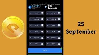 HoldCoin Holder Box 25 September | Hold Coin Passphrase Today | HoldCoin Hold Box Daily Combo