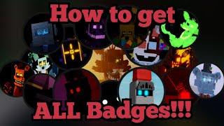 How to get ALL Badges!!! | Fazbear's Revamp RP P1 | Roblox