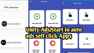 unity ads auto self click app | unity ads high eCpm self earning app | unity ads self earning proof