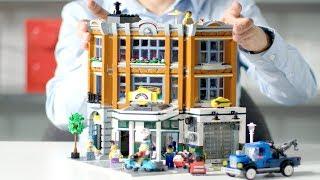 LEGO Modular Building 2019 - Corner Garage LEGO Designer Video REVIEW - Creator Expert 10264