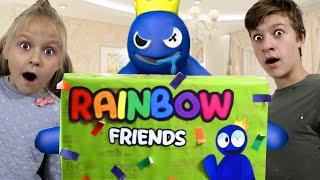 СИНИЙ ВЕРНУЛСЯ с ПОДАРКОМ Радужные Друзья! Box Rainbow friends для Тимы и Эммы