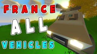 All New France Vehicles + IDs! (Vehicle Guide - Unturned)