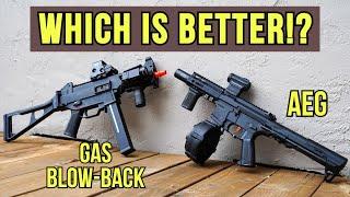 GAS BLOWBACK VS. ELECTRIC AIRSOFT GUNS! WHICH IS BETTER!? *Airsoft Compilation*