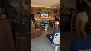 Dad catches mom teaching daughter how to dance then son does this #shorts