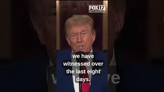 Trump warns Iran to seek peace
