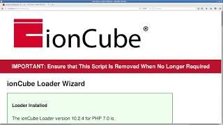 كيفية تثبيت ioncube loader على السيرفر/الاستضافة