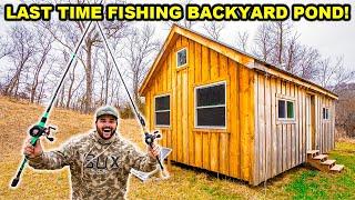 My LAST TIME Ever FISHING My BACKYARD POND!!! (Emotional)