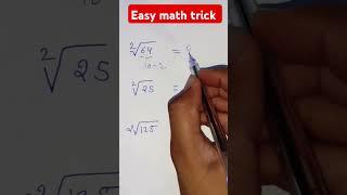 Easy math trick #youtubeshorts #ytshorts #mathstricks #viral #hackwithme